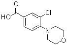 3-氯-4-(4-吗啉基)苯甲酸分子结构 (CAS 26586-20-9)