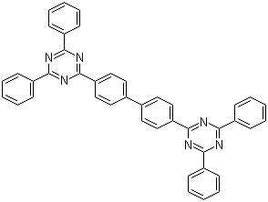 4,4'-Bis[2-(4,6-diphenyl-1,3,5-triazinyl)]-1,1'-biphenyl molecular structure (CAS 266349-83-1)