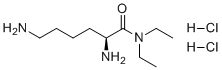 L-赖氨酸-二乙基酰胺二盐酸盐分子结构 (CAS 266356-00-7)