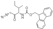 [(1S)-1-(重氮乙酰基)-2-甲基丁基]氨基甲酸芴甲酯分子结构 (CAS 266359-44-8)