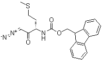 [(1S)-3-重氮基-1-[2-(甲硫基)乙基]-2-氧代丙基]氨基甲酸芴甲酯分子结构 (CAS 266359-45-9)