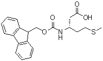 (3R)-3-[[(9H-芴-9-基甲氧基)羰基]氨基]-5-(甲硫基)戊酸分子结构 (CAS 266359-48-2)