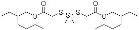 2,2'-[(二甲基锡烷基)双硫代]二乙酸二异辛酯分子结构 (CAS 26636-01-1)