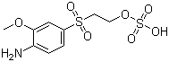 4-氨基-3-甲氧基苯磺酰乙基硫酸酯分子结构 (CAS 26672-22-0)