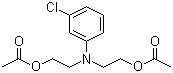 3-氯-N,N-二乙酰氧乙基苯胺分子结构 (CAS 26692-46-6)