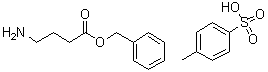 gamma-氨基丁酸苄酯对甲苯磺酸盐分子结构 (CAS 26727-22-0)