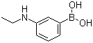 3-(乙氨基)苯硼酸分子结构 (CAS 267660-71-9)