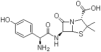 阿莫西林分子结构 (CAS 26787-78-0)