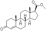 雄甾-3-酮-4-烯-17bata-羧酸甲酯分子结构 (CAS 2681-55-2)