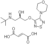 马来酸噻吗洛尔分子结构 (CAS 26839-77-0)