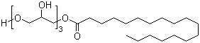 三聚甘油单硬脂酸酯分子结构 (CAS 26855-43-6)