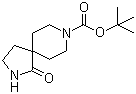结构式 CAS# 268550-48-7, 1-氧代-2,8-二氮杂螺[4.5]癸烷-8-羧酸叔丁酯
