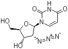 2'-叠氮-2'-脱氧尿苷分子结构 (CAS 26929-65-7)