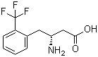 (R)-3-氨基-4-(2-三氟甲基苯基)丁酸分子结构 (CAS 269396-76-1)