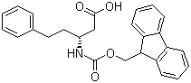 结构式 CAS# 269398-87-0, (R)-N-芴甲氧羰基-3-氨基-5-苯基戊酸