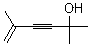 (异丙烯基乙炔基)二甲基甲醇分子结构 (CAS 2696-26-6)