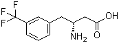 (R)-3-氨基-4-(3-三氟甲基苯基)丁酸分子结构 (CAS 269726-73-0)