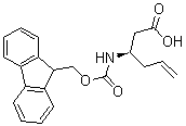 (3R)-3-[[(9H-Fluoren-9-ylmethoxy)carbonyl]amino]-5-hexenoic acid molecular structure (CAS 269726-95-6)