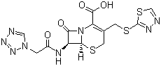 头孢替唑分子结构 (CAS 26973-24-0)
