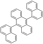 结构式 CAS# 26979-27-1, 9,10-双(1-萘基)蒽; 9,10-二(1-萘基)蒽