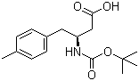 (S)-N-叔丁氧羰基-3-氨基-4-(4-甲基苯基)丁酸分子结构 (CAS 270062-96-9)