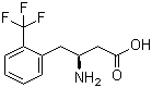 (S)-3-氨基-4-(2-三氟甲基苯基)丁酸分子结构 (CAS 270065-73-1)