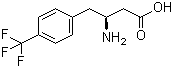 (S)-3-氨基-4-(4-三氟甲基苯基)丁酸分子结构 (CAS 270065-79-7)