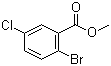 2-溴-5-氯苯甲酸甲酯分子结构 (CAS 27007-53-0)