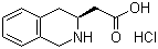 (S)-1,2,3,4-四氢异喹啉-3-乙酸盐酸盐分子结构 (CAS 270082-22-9)