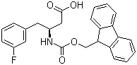 Fmoc-(S)-3-Amino-4-(3-fluorophenyl)butyric acid molecular structure (CAS 270596-52-6)