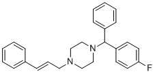 1-[(4-氟苯基)-苯基甲基]-4-[(E)-3-苯基丙-2-烯基]哌嗪分子结构 (CAS 27064-96-6)