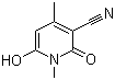 1,4-二甲基-3-氰基-6-羟基-2-吡啶酮分子结构 (CAS 27074-03-9)