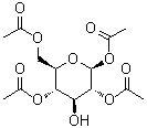 1,2,4,6-四-O-乙酰基-beta-D-吡喃葡萄糖分子结构 (CAS 27086-14-2)