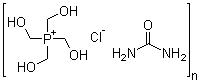 四羟甲基氯化磷脲缩体分子结构 (CAS 27104-30-9)