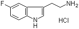 5-氟色胺盐酸盐分子结构 (CAS 2711-58-2)
