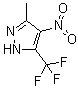 3-甲基-4-硝基-5-(三氟甲基)吡唑分子结构 (CAS 27116-80-9)