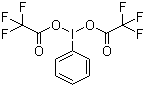 [双(三氟乙酰氧基)碘]苯分子结构 (CAS 2712-78-9)