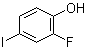 2-氟-4-碘苯酚分子结构 (CAS 2713-28-2)
