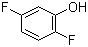 2,5-二氟苯酚分子结构 (CAS 2713-31-7)