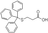 3-(三苯甲硫基)丙酸分子结构 (CAS 27144-18-9)