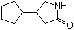 4-环戊基-2-吡咯烷酮分子结构 (CAS 271580-00-8)