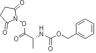 N-苄氧羰基-D-丙氨酸-2,5-二氧代-1-吡咯烷酯分子结构 (CAS 27167-53-9)