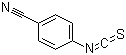 4-氰基苯基异硫氰酸酯分子结构 (CAS 2719-32-6)