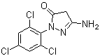 1-(2,4,6-三氯苯基)-3-氨基-5-吡唑酮分子结构 (CAS 27241-31-2)