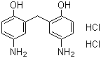 二(5-氨基-2-羟基苯基)甲烷盐酸盐分子结构 (CAS 27311-52-0)