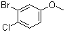 3-溴-4-氯苯甲醚分子结构 (CAS 2732-80-1)