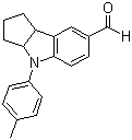 4-(4-甲基苯基)-1,2,3,3a,4,8b-六氢环戊并[b]吲哚-7-甲醛分子结构 (CAS 273220-35-2)
