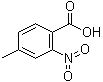 structure of CAS# 27329-27-7, 4-Methyl-2-nitrobenzoic acid;2-Nitro-4-methylbenzoic acid; 2-Nitro-p-toluic acid; NSC 80180