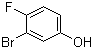 3-溴-4-氟苯酚分子结构 (CAS 27407-11-0)