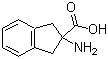2-氨基-2,3-二氢-1H-茚-2-羧酸分子结构 (CAS 27473-62-7)